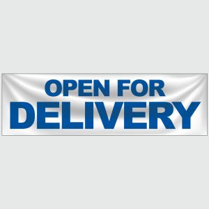 Banner - Open For Delivery