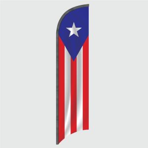 Puerto Rico Feather Flag