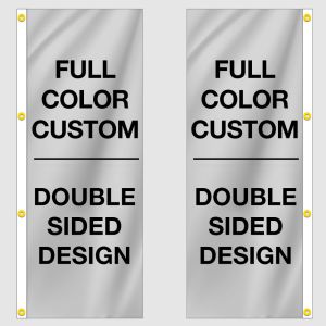 Full Color Double-Sided Custom 3x8 Vertical Flag