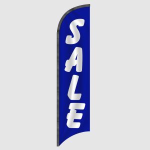 Sale White on Blue Feather Flag