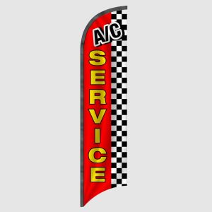AC Service Checkered Feather Flag