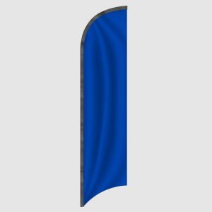 Blue Solid Color Feather Flag
