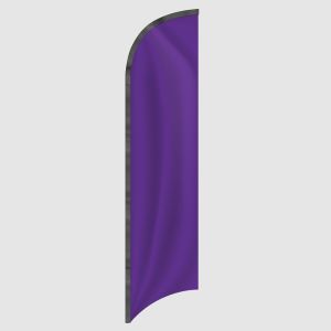 Purple Solid Color Feather Flag