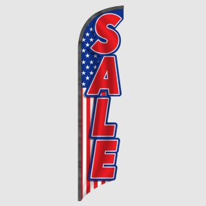 3D American Sale Feather Flag