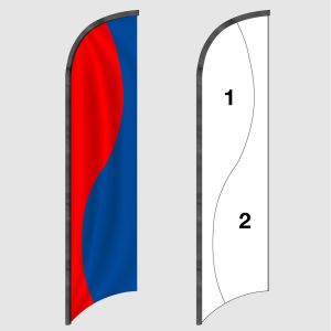 Custom 2-Panel Feather Flag