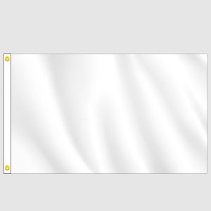 White Solid Color Horizontal Flag
