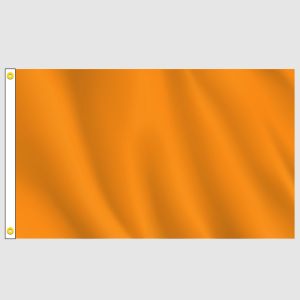 Orange Solid Color Horizontal Flag