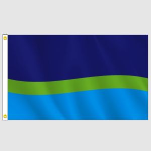 Color Wave Horizontal Flag