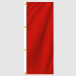 Red Solid Color Vertical Flag