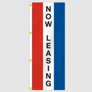 Now Leasing Message Vertical Flag