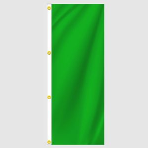 Green Solid Color Vertical Flag