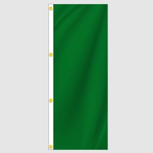 Hunter Green Solid Color Vertical Flag