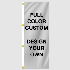 Full Color Custom 3x8 Vertical Flag