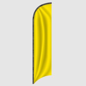 Yellow Solid Color Feather Flag