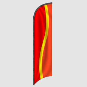 Red, Yellow and Orange Feather Flag