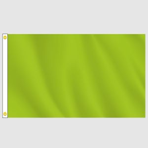 Lime Green Solid Color Horizontal Flag