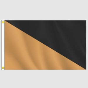Black, Tan Horizontal Flag