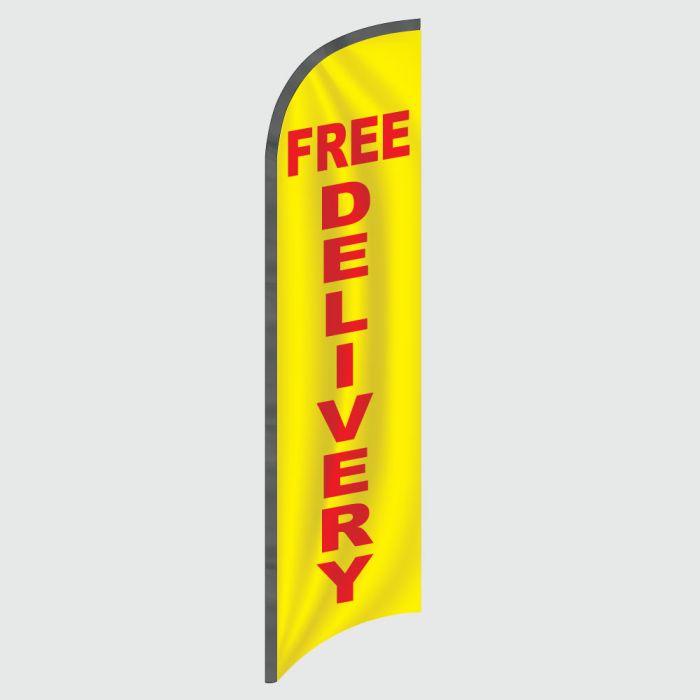 Free Delivery Feather Flag