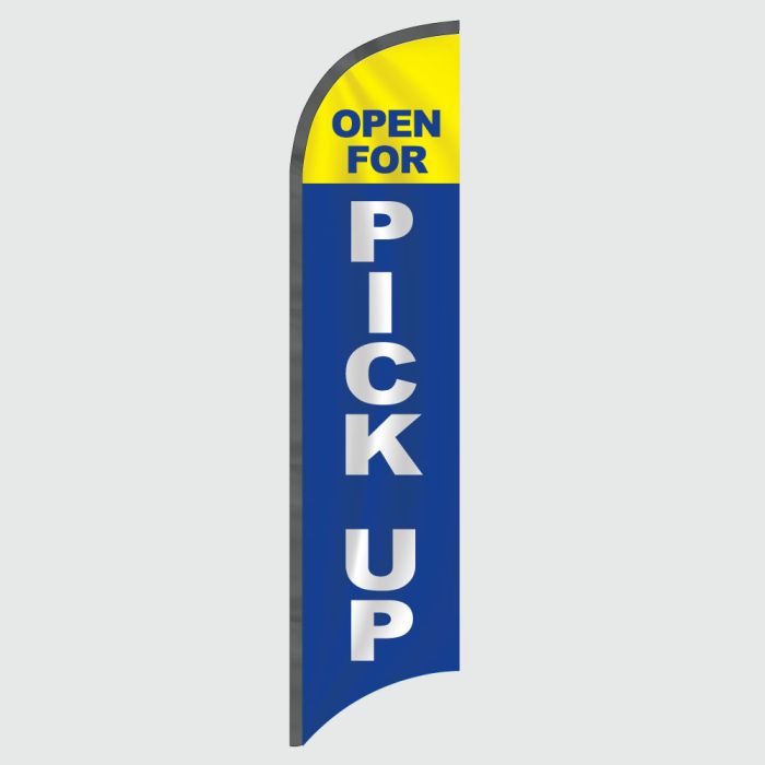 Open for Pick Up Feather Flag