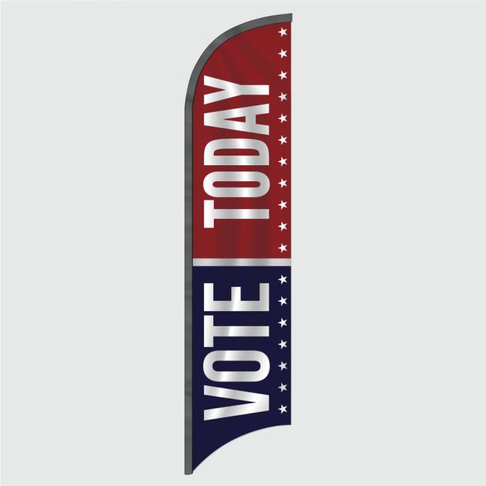 Vote Today Feather Flag