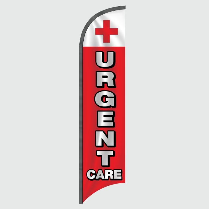 Urgent Care Feather Flag