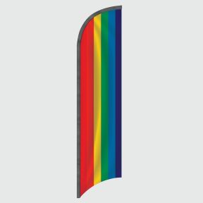 Rainbow Feather Flag
