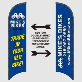 Double-Sided Custom Feather Flag
