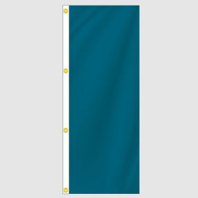 Teal Solid Color Vertical Flag