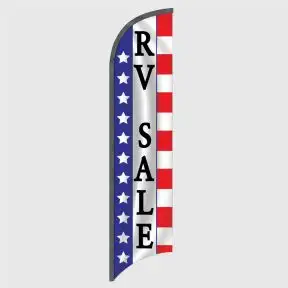 RV Sale Patriotic Feather Flag