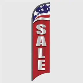 Sale Patriotic Stars Feather Flag