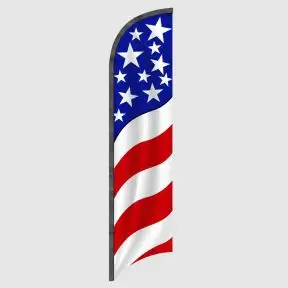 Stars and Stripes Feather Flag