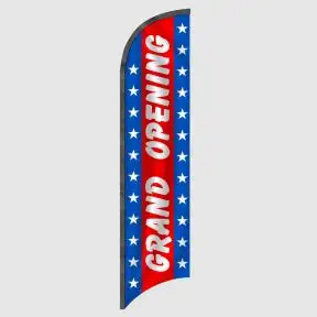 Grand Opening Patriotic Feather Flag