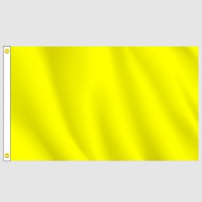 Yellow Solid Color Horizontal Flag