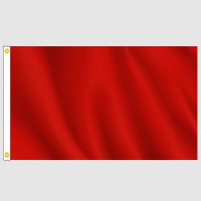 Red Solid Color Horizontal Flag