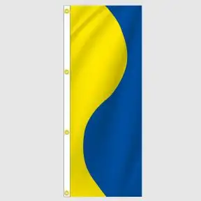 Yellow, Blue Vertical Flag