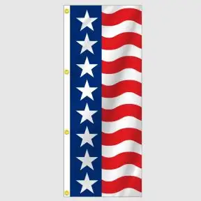 Uncle Sam Patriotic Vertical Flag