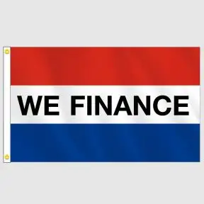 We Finance Message Horizontal Flag