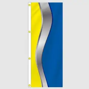 Yellow Blue Vertical Flag