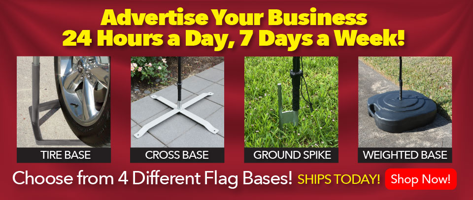 Advertise your business anywhere with Flagpoles